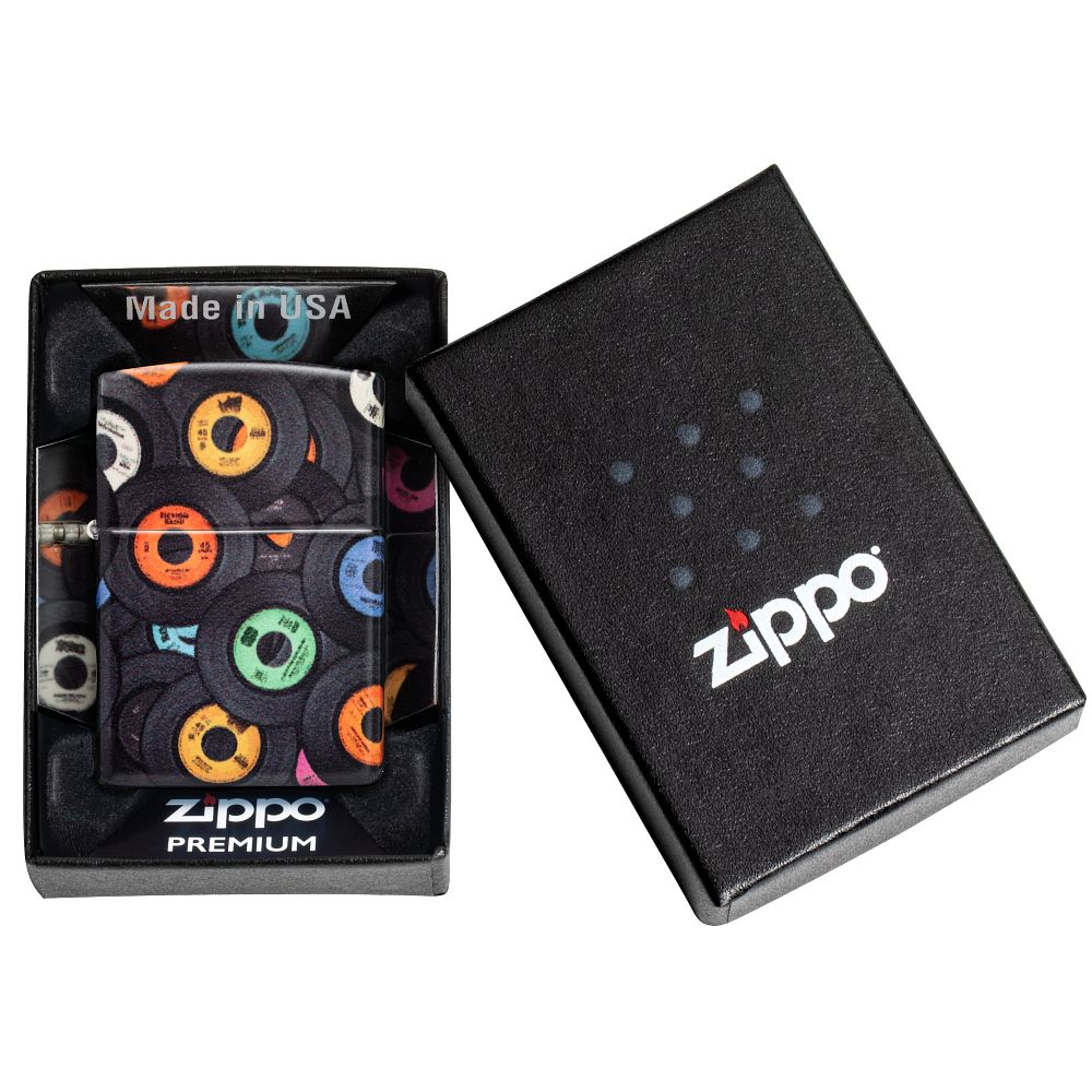 Zippo aansteker Records Design 6