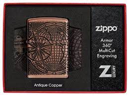 Zippo aansteker World map Design verpakking