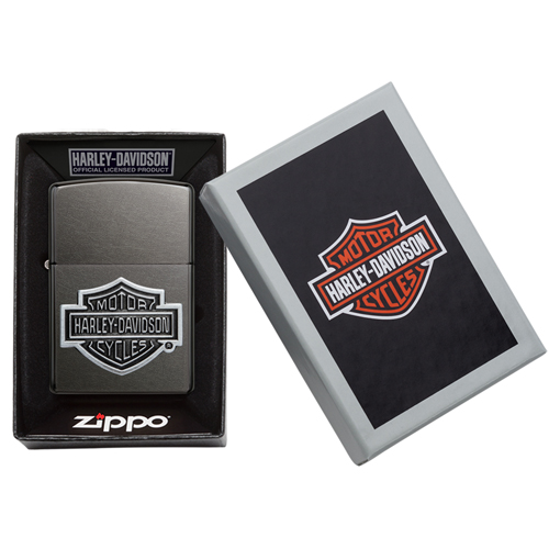 Zippo aansteker Harley Davidson logo Gray verpakking