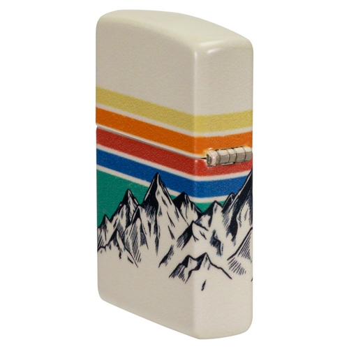 Zippo aansteker Mountain Design gekleurd