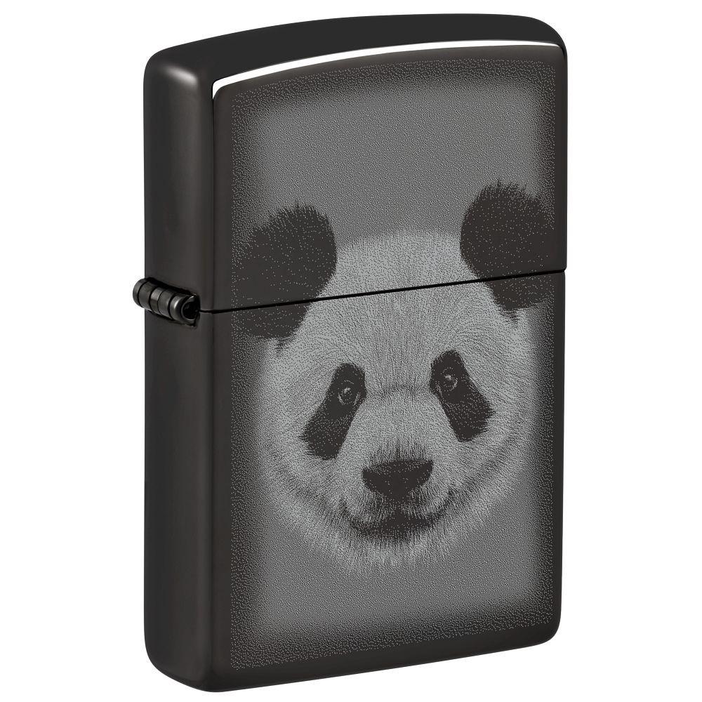 Zippo aansteker Panda Design Vooraanzicht