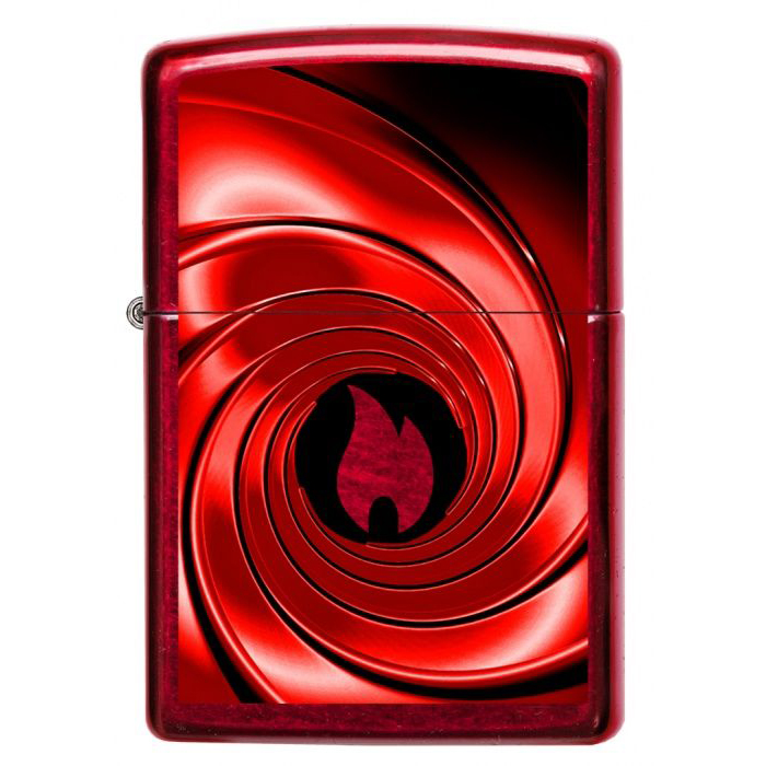 Zippo Red Swirl Design Aansteker 1