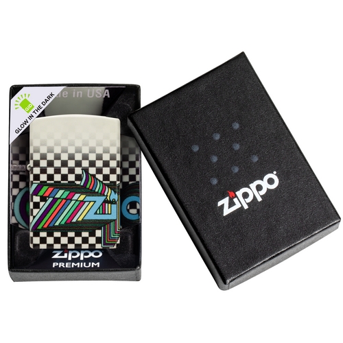 Zippo aansteker Zippo Nostalgia Design mat wit