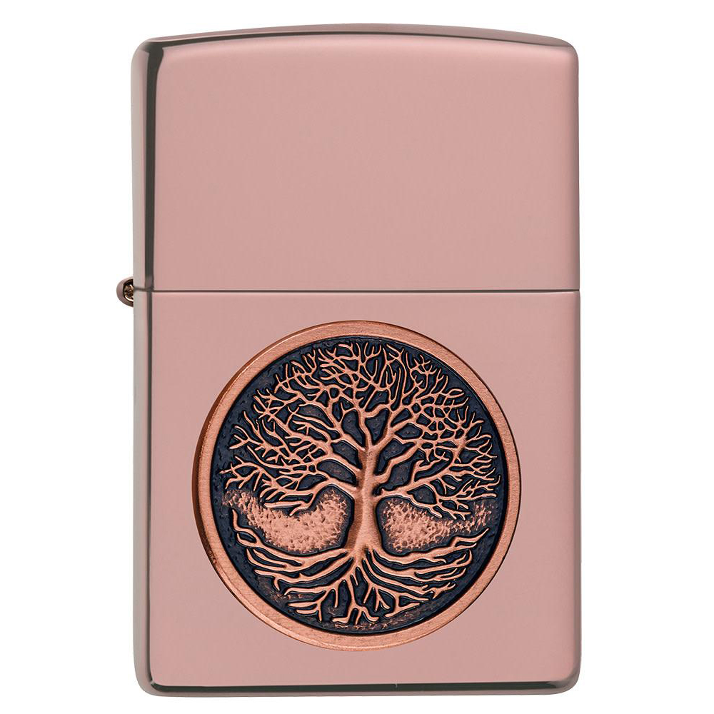 Zippo Tree Of Life Emblem Design aansteker 1
