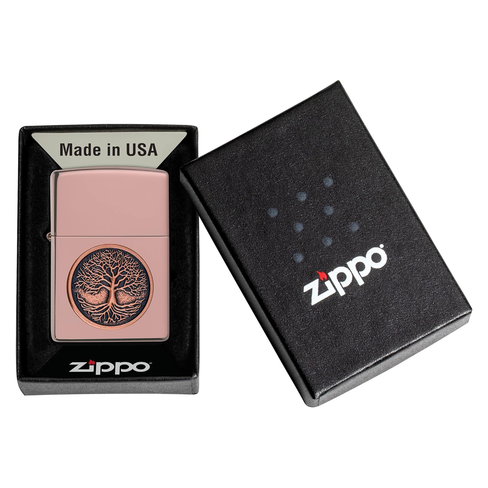 Zippo Tree Of Life Emblem Design aansteker 3