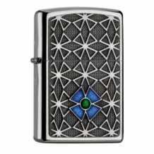 Zippo aansteker Cross Blue/Green