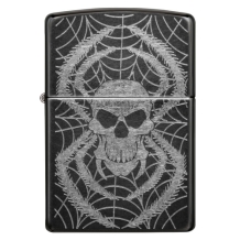 Zippo aansteker Spiderweb Skull