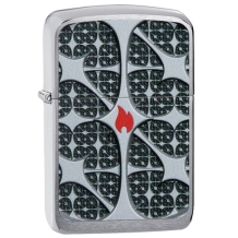 Zippo aansteker Silver Texture Design