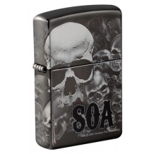 Zippo Sons of Anarchy Skull Black Ice aansteker