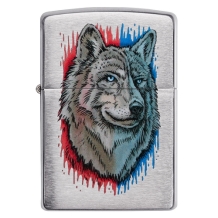 Zippo aansteker Tattoo Wolf Design