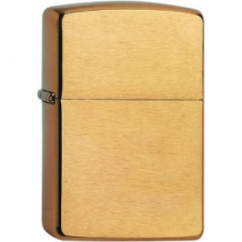 Zippo aansteker regular brass brush finish