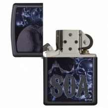 Zippo aansteker Sons of Anarchy Multi Skull open
