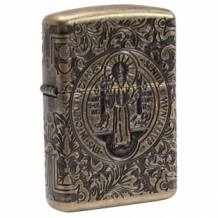 Zippo aansteker St. Benedict
