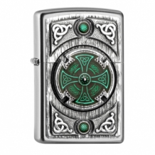 Zippo aansteker Celtic green cross