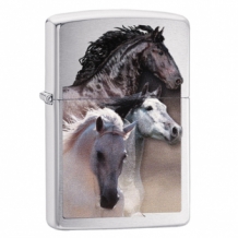 Zippo aansteker Galloping Horse in desert