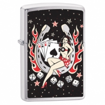 Zippo aansteker lady luck