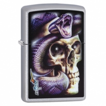 Zippo aansteker Mazzi - Skull Snake