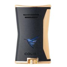 Colibri Single Jetflame slim Black - Gold aansteker