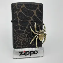 Zippo Spider Black Crackle Emblem Limited Edition aansteker