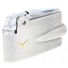 Ronson aansteker Varaflame silver antique met V