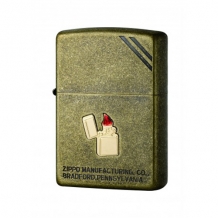 Zippo aansteker Antique Brass Stone