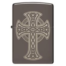 Zippo aansteker Celtic Cross Design Antique Silver