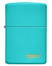 Aansteker Zippo Flat Turquoise Zippo Lasered