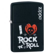 Zippo aansteker I love Rock \'N Roll