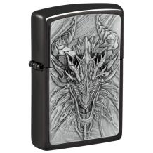 Zippo aansteker Metal Dragon zijaanzicht