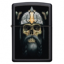 Zippo aansteker Skull Viking