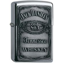 Zippo aansteker Jack Daniel's Label Chroom Emblem