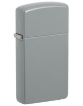 Aansteker Zippo Slim Flat Grey zijaanzicht