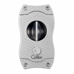 Colibri sigarenknipper V-Cut Carbon Fiber Silver