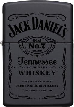 Zippo Jack Daniel's Black in Black aansteker