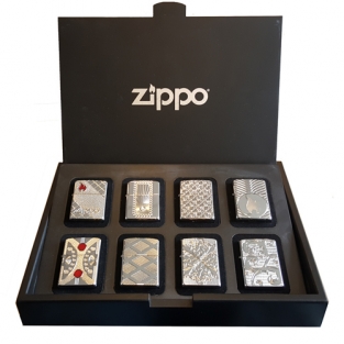 Zippo aanstekers armor case 8pc Limited