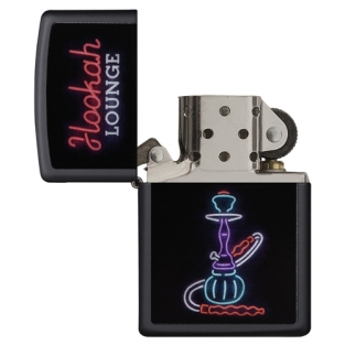 Zippo aansteker Hookah Neon open