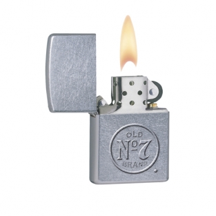 Zippo aansteker Jack Daniels Old No7 Stamp street chrome