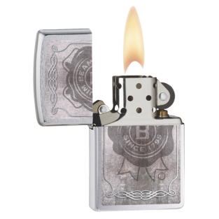 Zippo aansteker Jim Beam Logo Chrome Brushed