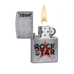 Zippo aansteker Rock Star met logo