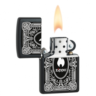 Zippo aansteker wit Vintage Design