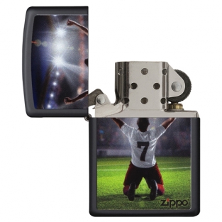 Zippo aansteker Winner Soccer Player open