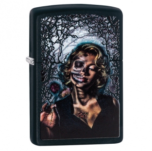 Zippo aansteker Goth Girl