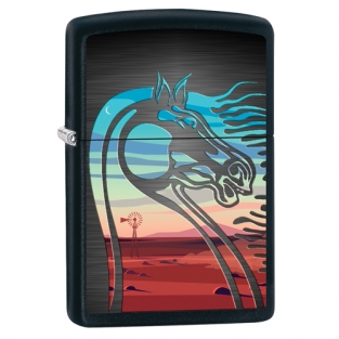 Zippo aansteker horse