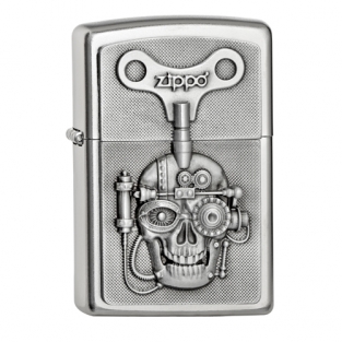 Zippo aansteker mechanically skull