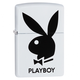 Zippo aansteker Playboy Bunny White