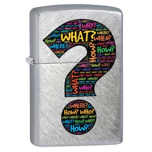 Zippo aansteker Question Mark