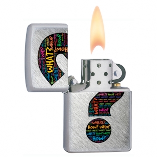 Zippo aansteker Question Mark met vragen