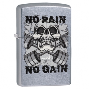 Zippo aansteker Skull Dumbbells