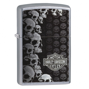 Zippo aansteker Harley-Davidson Massive Skulls