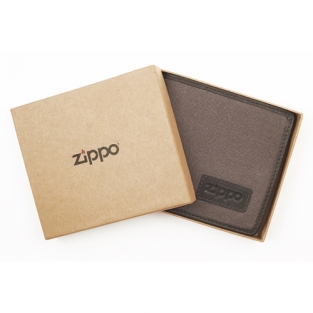 Zippo portemonnee large mokka grijs verpakking